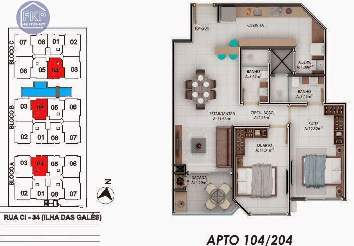 Apartamento à venda com 2 quartos, 80m² - Foto 4