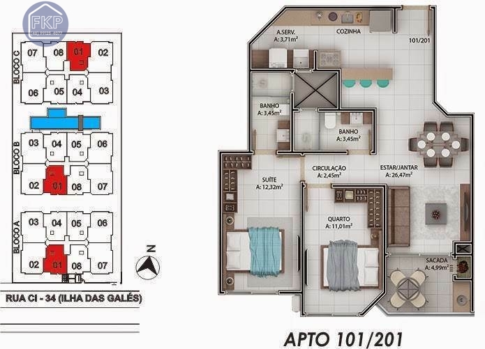 Apartamento à venda com 2 quartos, 80m² - Foto 19