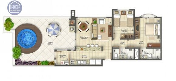 Apartamento, 2 quartos, 117 m² - Foto 3