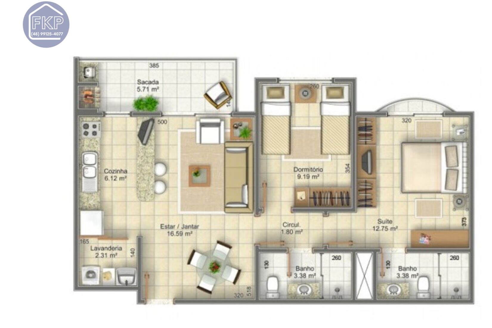 Apartamento, 2 quartos, 72 m² - Foto 4