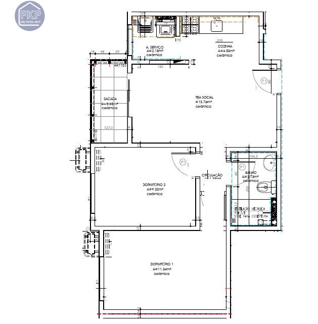 Apartamento, 2 quartos, 54 m² - Foto 3