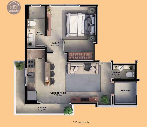 Apartamento à venda com 1 quarto, 50m² - Foto 41