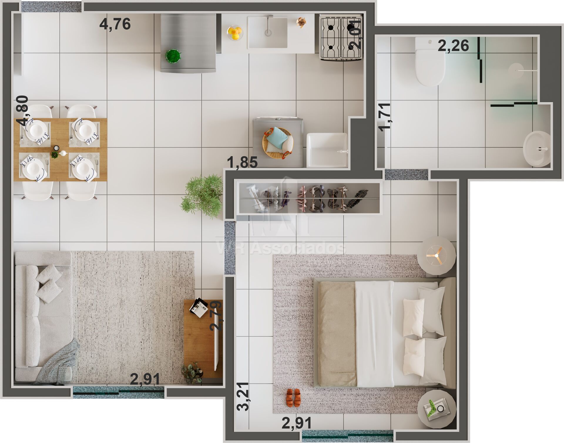 Apartamento à venda com 2 quartos, 35m² - Foto 5