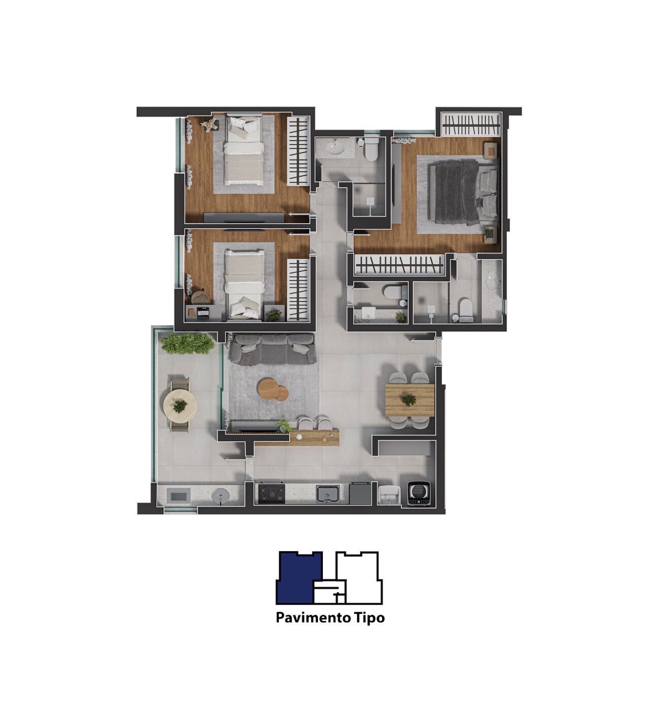 Apartamento, 3 quartos, 91 m² - Foto 13