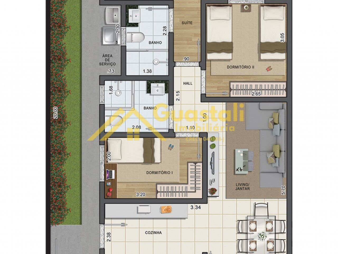 Casa de Condomínio para alugar com 2 quartos, 60m² - Foto 30