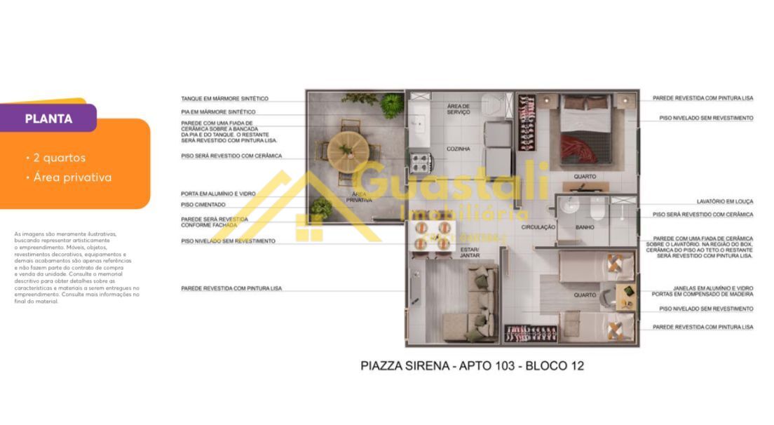 Apartamento à venda com 2 quartos, 43m² - Foto 7