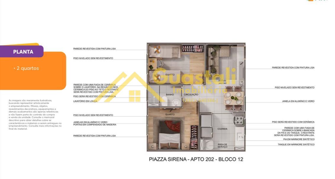 Apartamento à venda com 2 quartos, 43m² - Foto 6