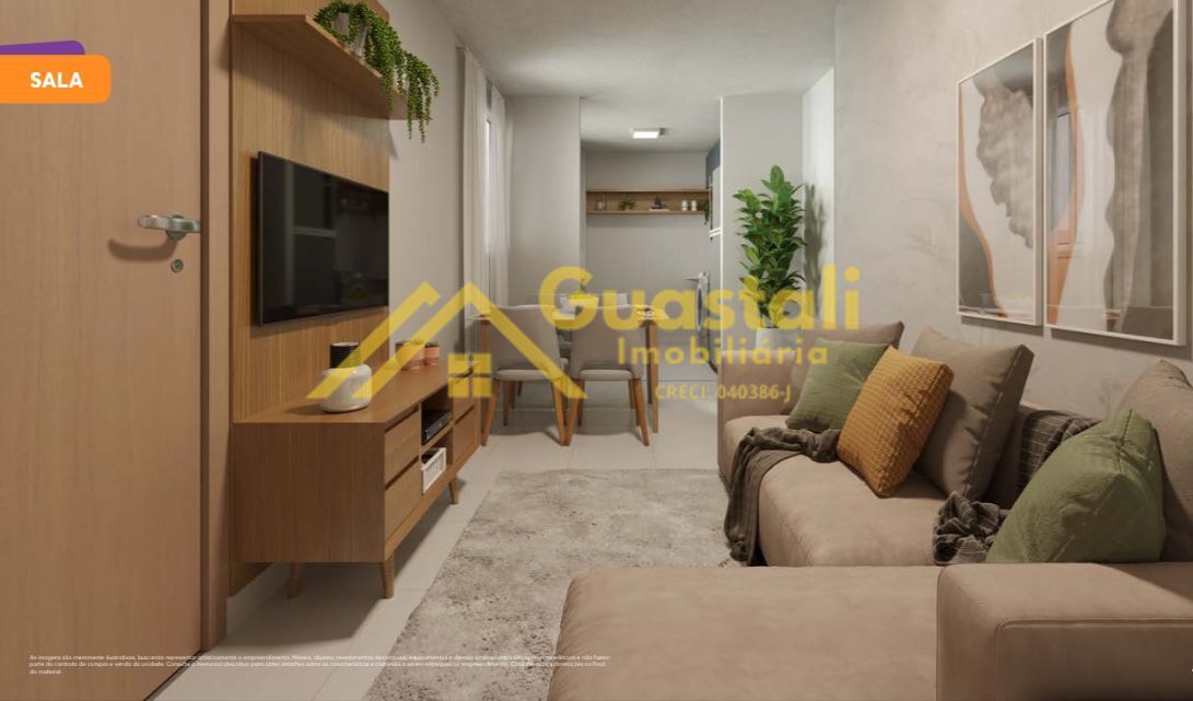 Apartamento à venda com 2 quartos, 43m² - Foto 1