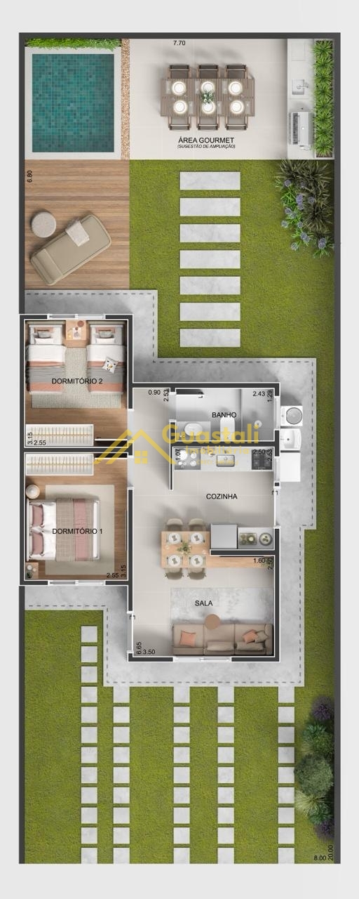 Casa de Condomínio à venda com 2 quartos, 48m² - Foto 4