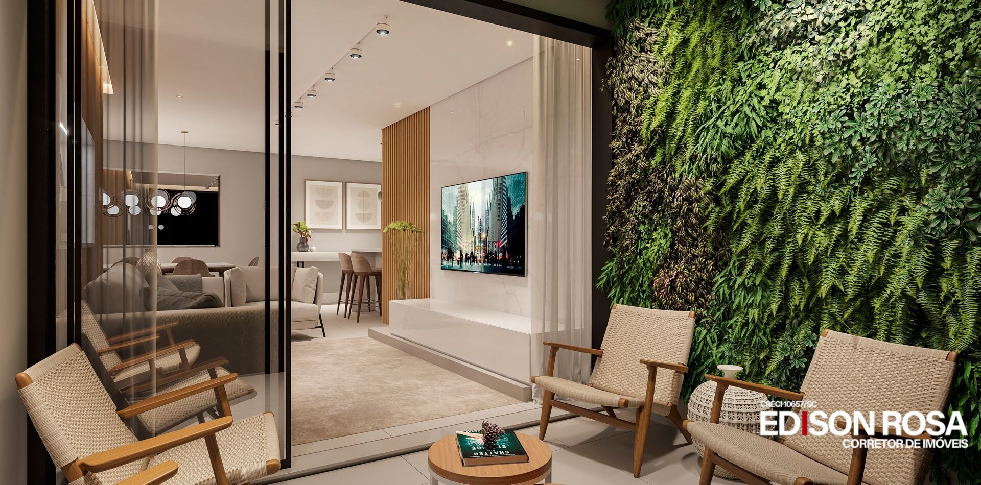 Apartamento no Edifico Manhattan Residence à venda em São José/SC - 03 Suítes com 132,50 m2 privativos.