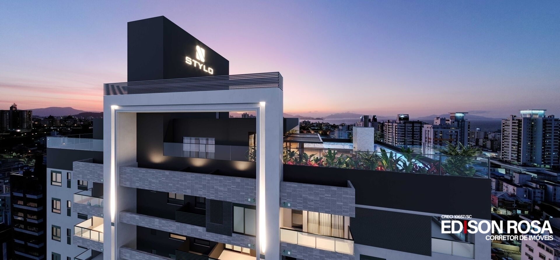 Apartamento Edifício SKY 305 à venda no Estreito em Florianópolis SC: Seu AP em 2026, 3 quartos sendo 1 suíte, 2 vagas e hobby box.