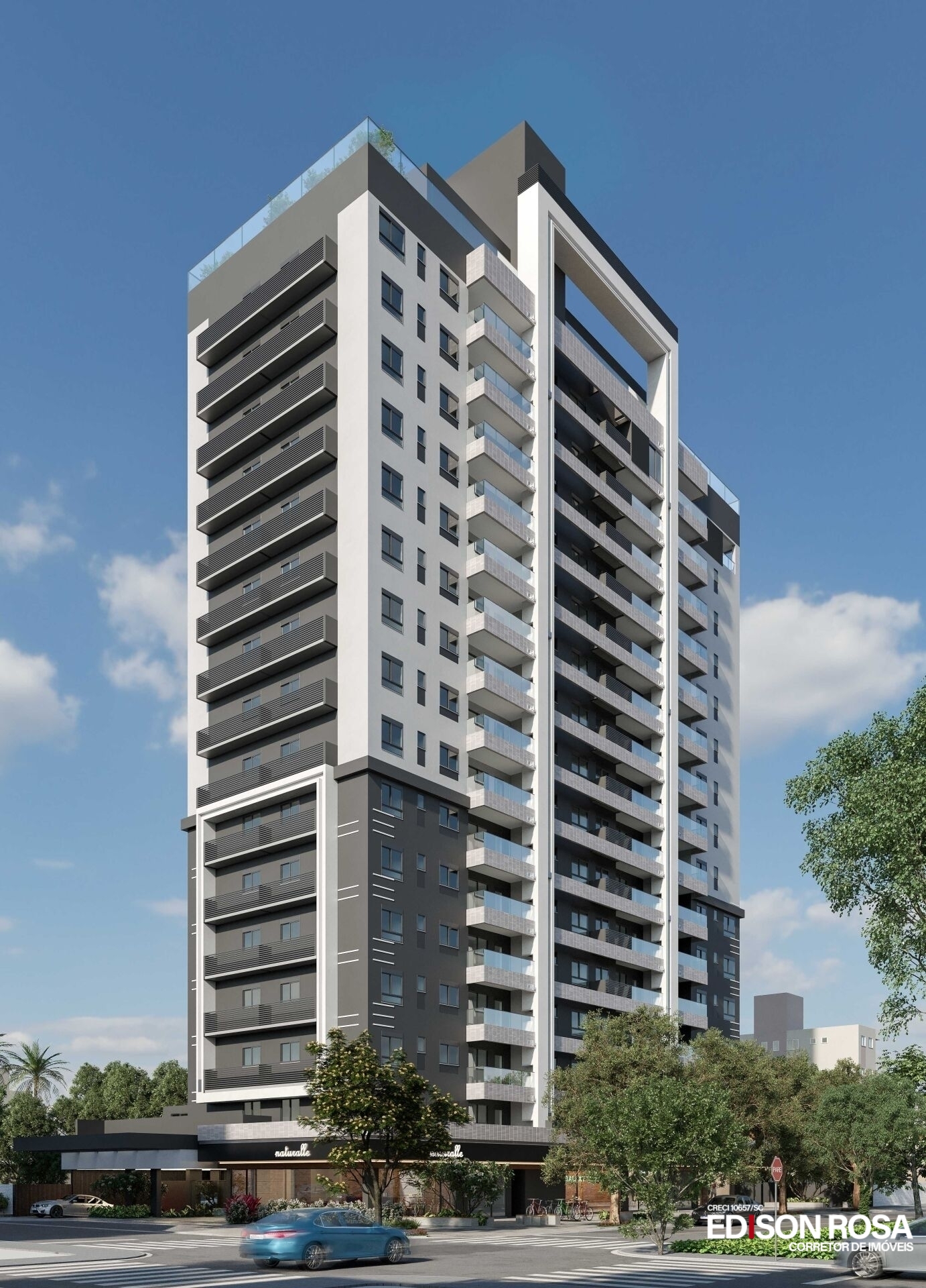 Apartamento Edifício SKY 305 à venda no Estreito em Florianópolis SC: Seu AP em 2026, 3 quartos sendo 1 suíte, 2 vagas e hobby box.