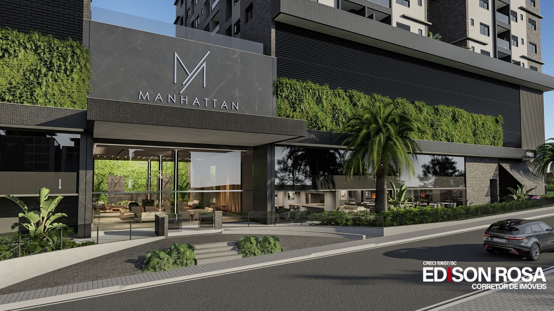 Apartamento Manhattan Home Club à venda em São José SC, Floresta: 3 suítes de 133,05m² com 2 vagas livres mais hobby box de 3,00m² próximo a Florianópolis.