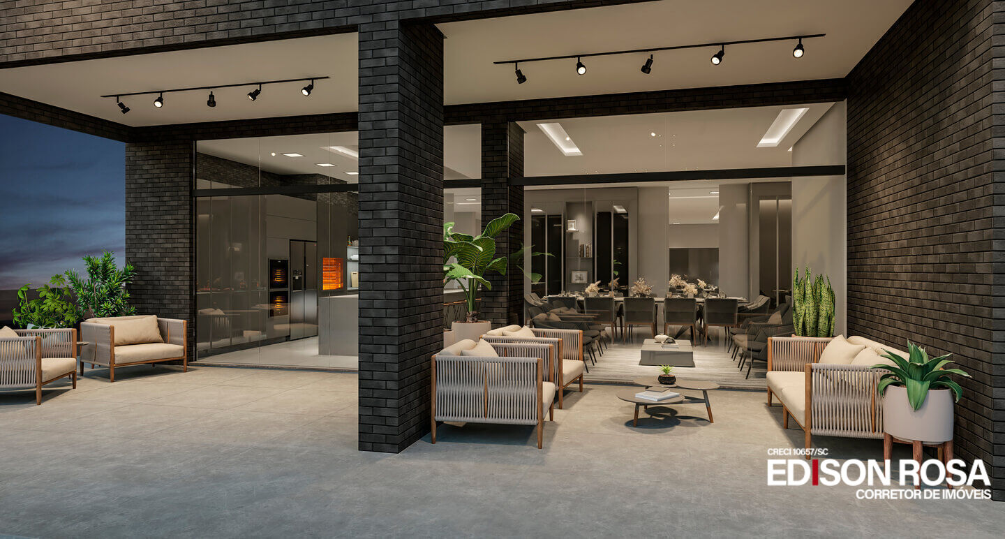Apartamento Manhattan Home Club à venda em São José SC, Floresta: 3 suítes de 133,05m² com 2 vagas livres mais hobby box de 3,00m² próximo a Florianópolis.