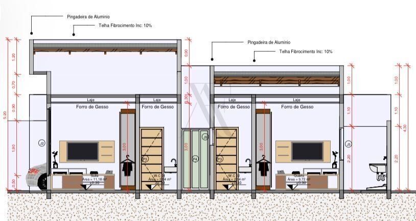 Casa, 2 quartos - Foto 1