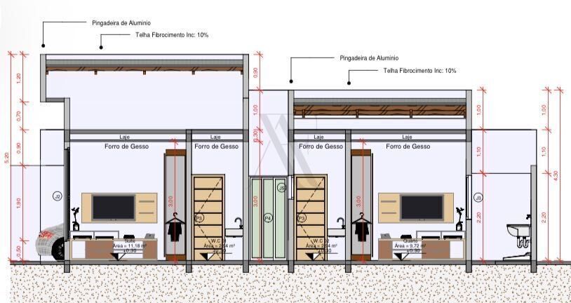 Casa, 2 quartos - Foto 1