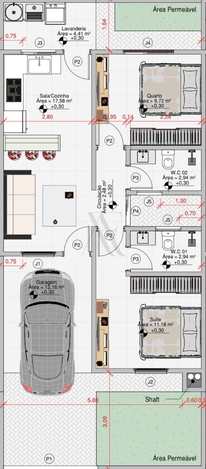 Casa, 2 quartos - Foto 2
