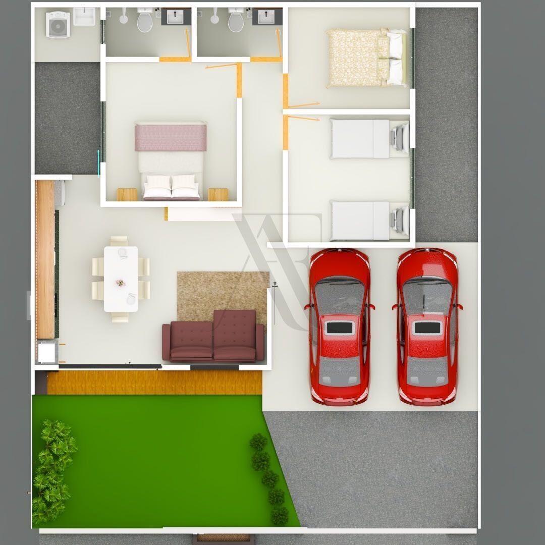 Casa, 3 quartos, 92 m² - Foto 2