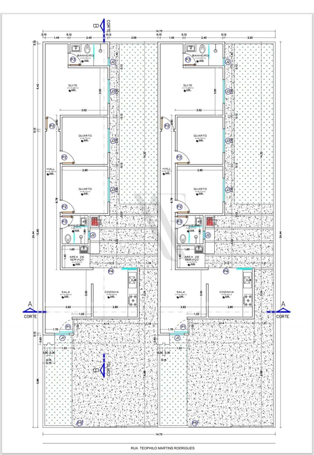 Casa, 3 quartos, 78 m² - Foto 1