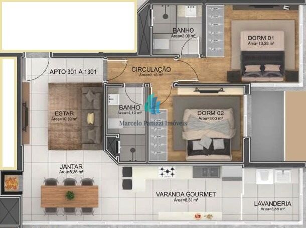 Apartamento à venda com 2 quartos, 72m² - Foto 9