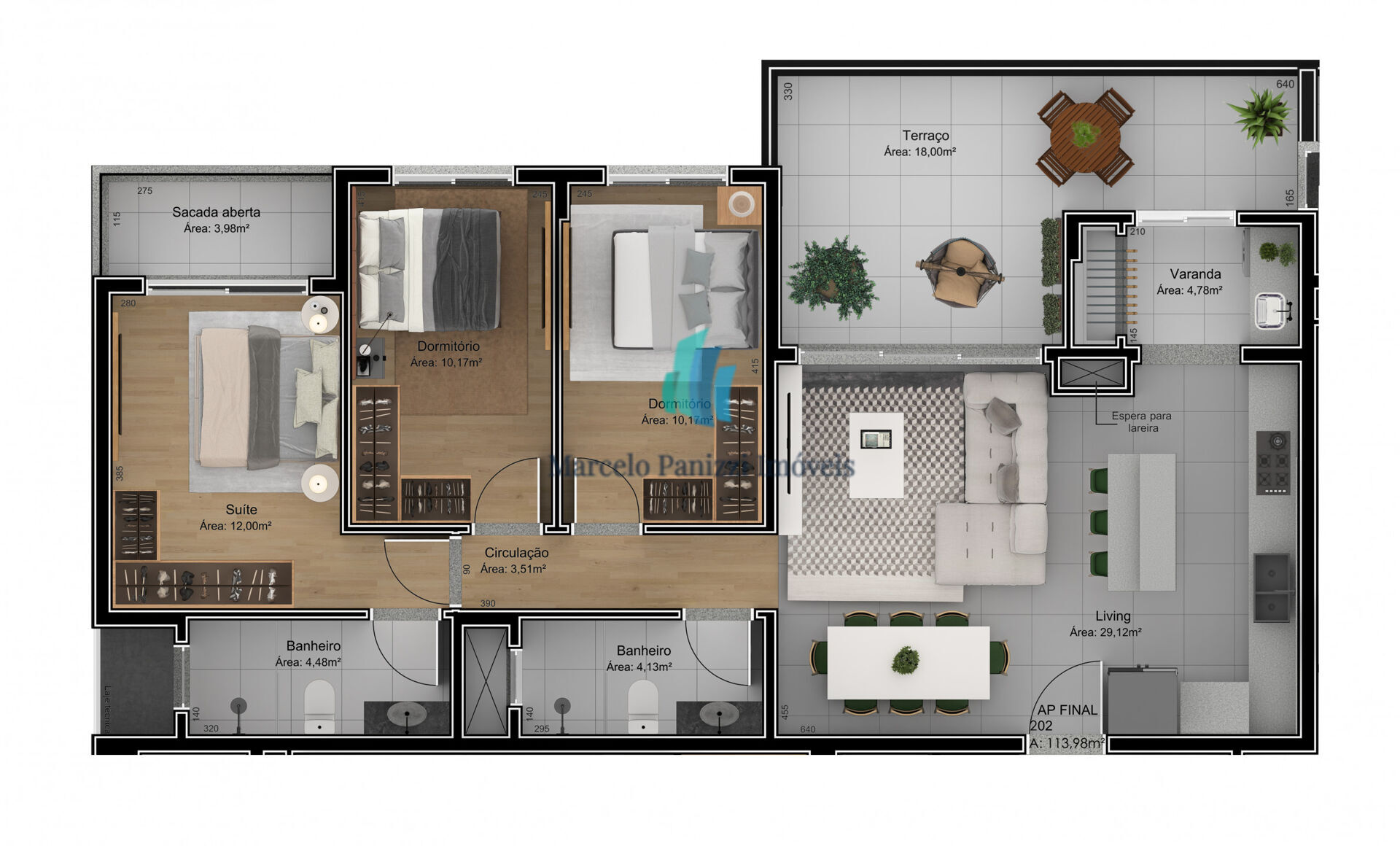 Apartamento à venda com 3 quartos, 113m² - Foto 6