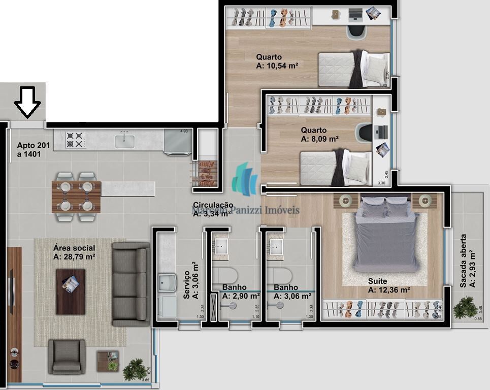 Apartamento, 3 quartos, 88 m² - Foto 13