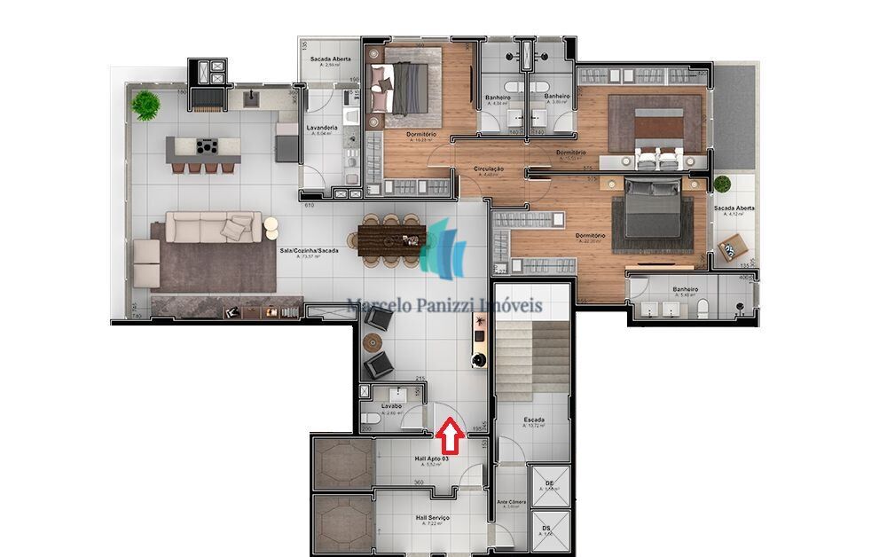 Apartamento, 3 quartos, 185 m² - Foto 4