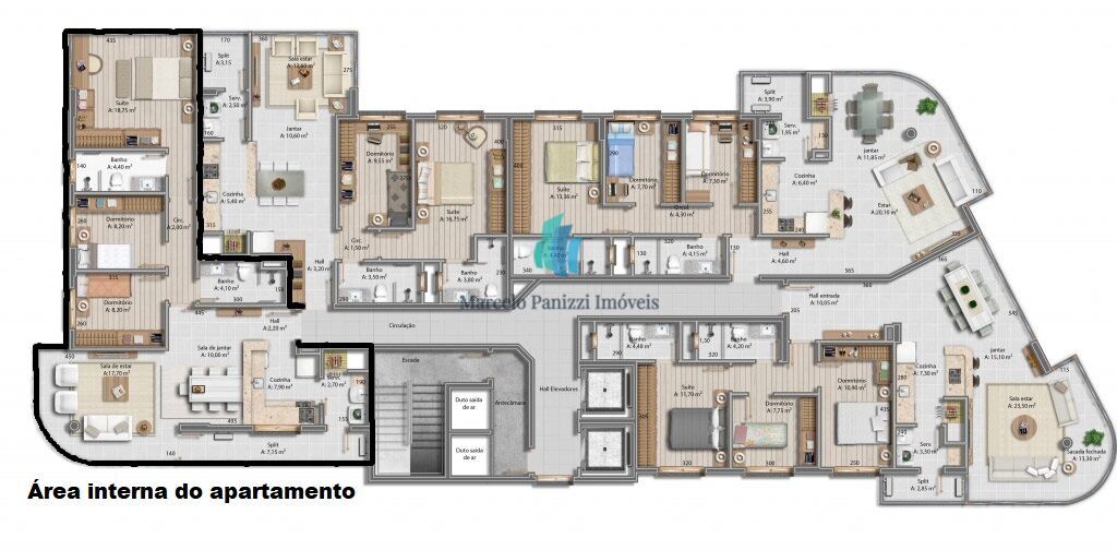 Apartamento à venda com 3 quartos, 111m² - Foto 16