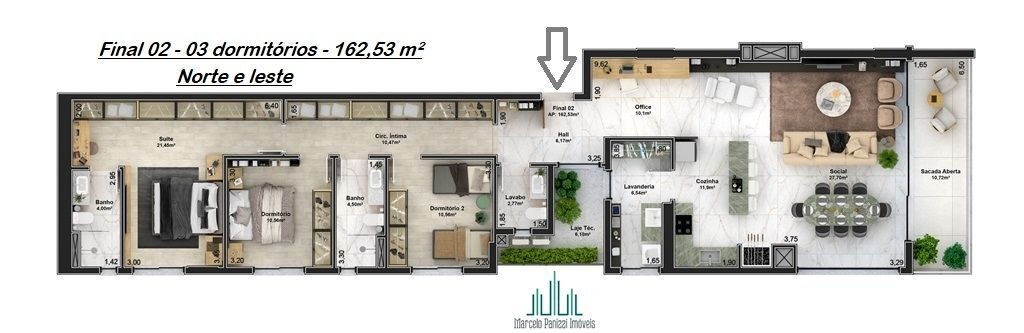 Apartamento à venda com 3 quartos, 162m² - Foto 20