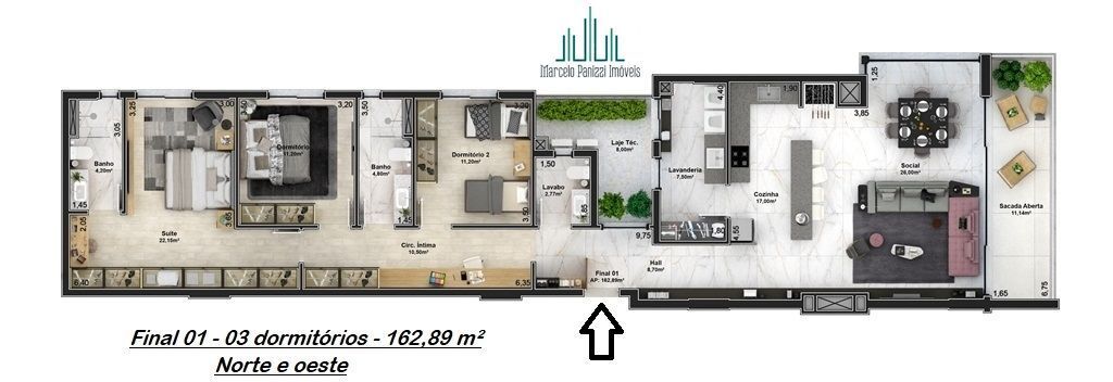 Apartamento à venda com 3 quartos, 162m² - Foto 19