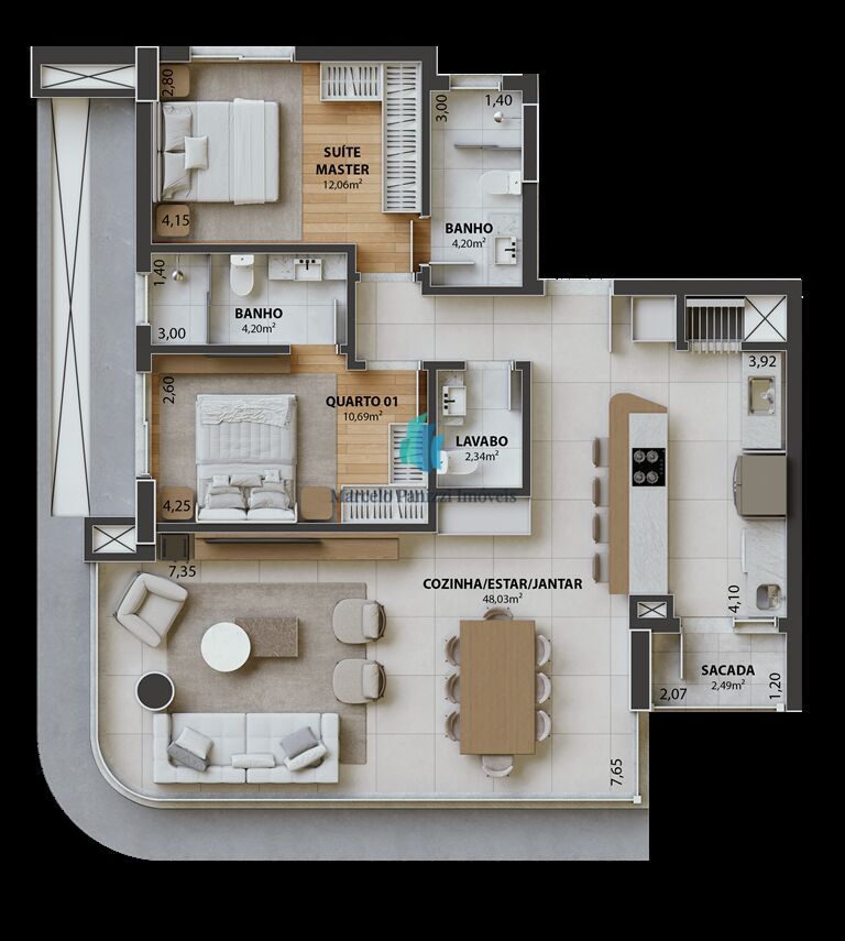 Apartamento, 2 quartos, 102 m² - Foto 12