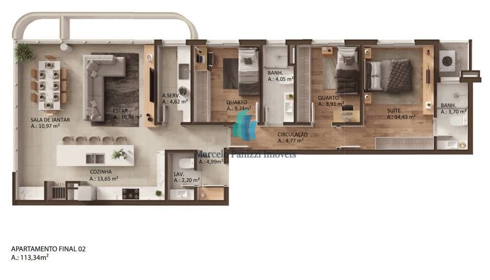 Apartamento, 3 quartos, 113 m² - Foto 13