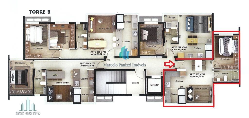 Apartamento à venda com 1 quarto, 45m² - Foto 12
