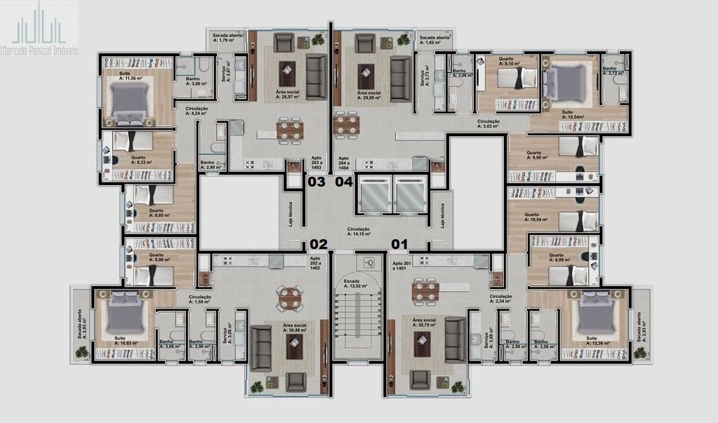 Apartamento à venda com 2 quartos, 74m² - Foto 7