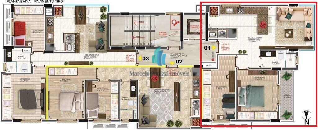 Apartamento à venda com 2 quartos, 66m² - Foto 14