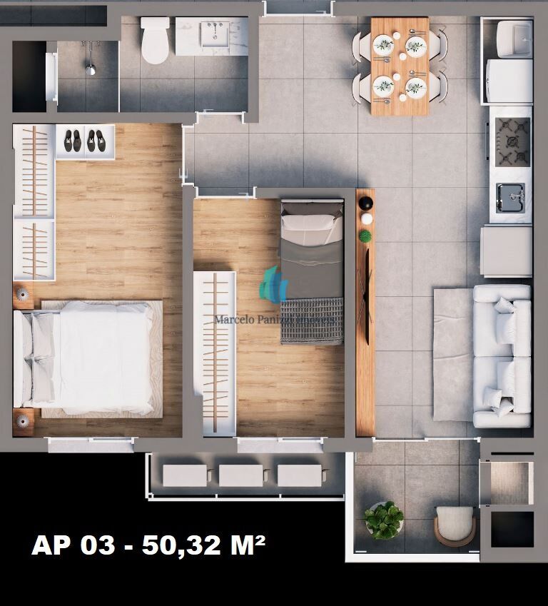 Apartamento, 2 quartos, 53 m² - Foto 13