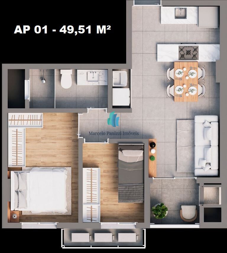 Apartamento, 2 quartos, 53 m² - Foto 11