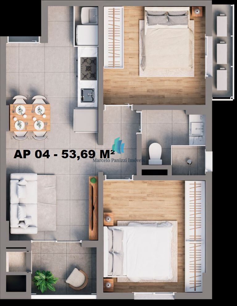 Apartamento, 2 quartos, 53 m² - Foto 14