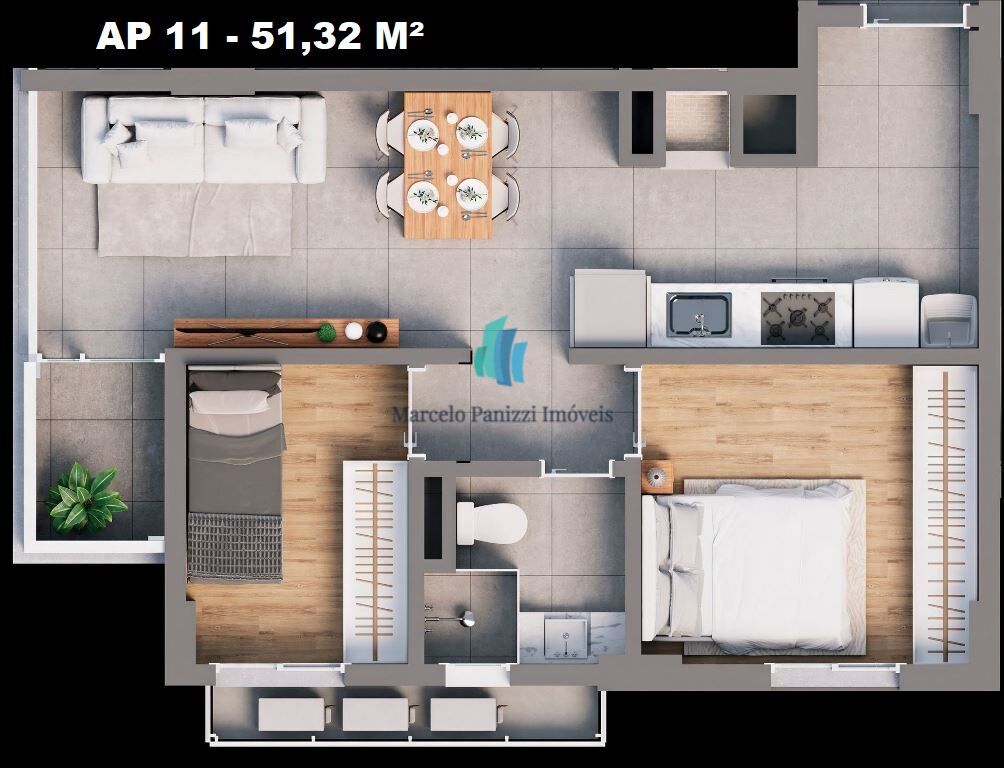 Apartamento, 2 quartos, 53 m² - Foto 21