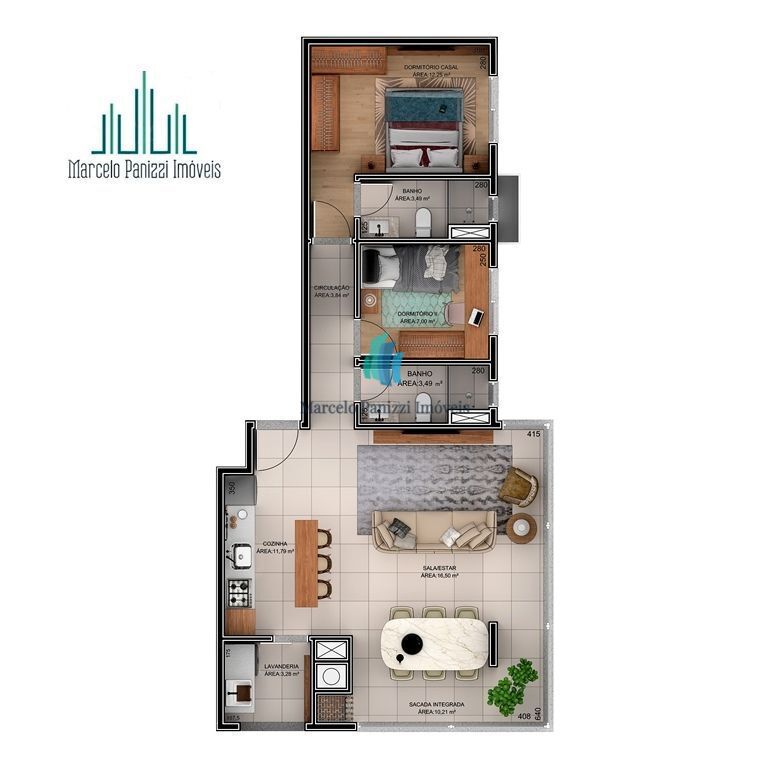 Apartamento à venda com 2 quartos, 82m² - Foto 6