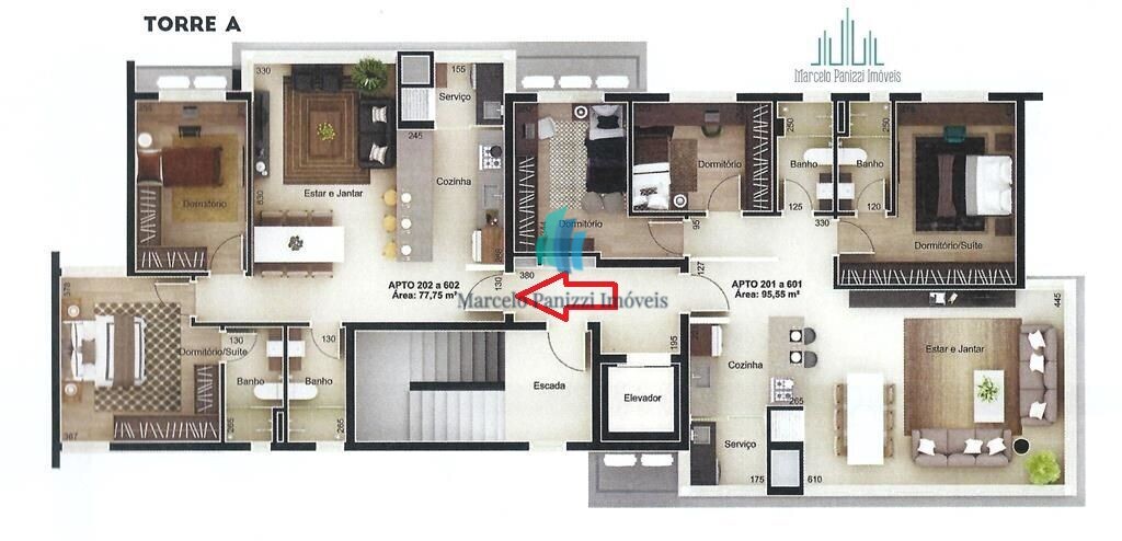 Apartamento à venda com 2 quartos, 77m² - Foto 10