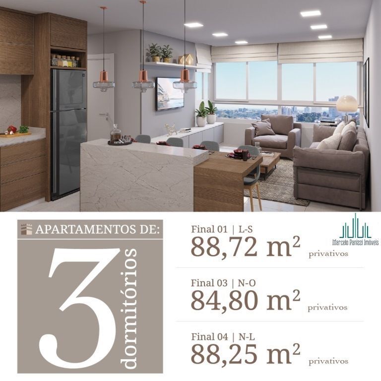 Apartamento à venda com 3 quartos, 84m² - Foto 2