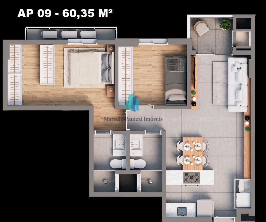 Apartamento, 2 quartos, 60 m² - Foto 6