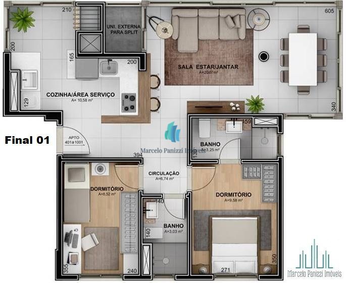 Apartamento à venda com 2 quartos, 75m² - Foto 18