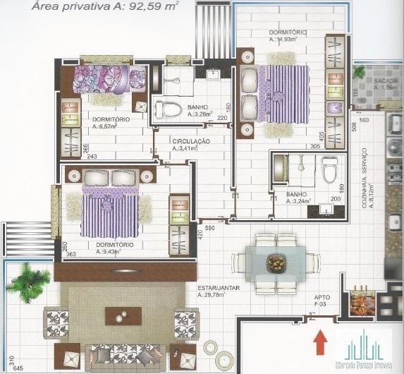 Apartamento à venda com 3 quartos, 92m² - Foto 14