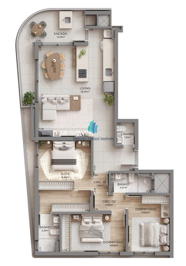 Apartamento, 3 quartos, 127 m² - Foto 20