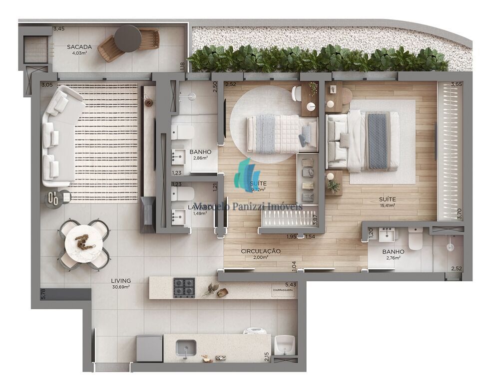 Apartamento, 2 quartos, 89 m² - Foto 22