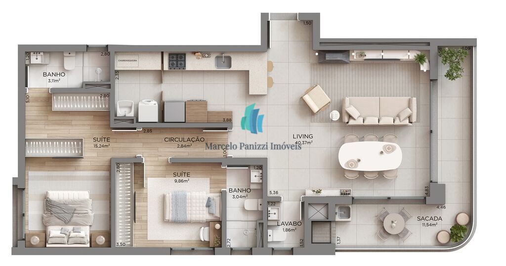 Apartamento, 2 quartos, 89 m² - Foto 18