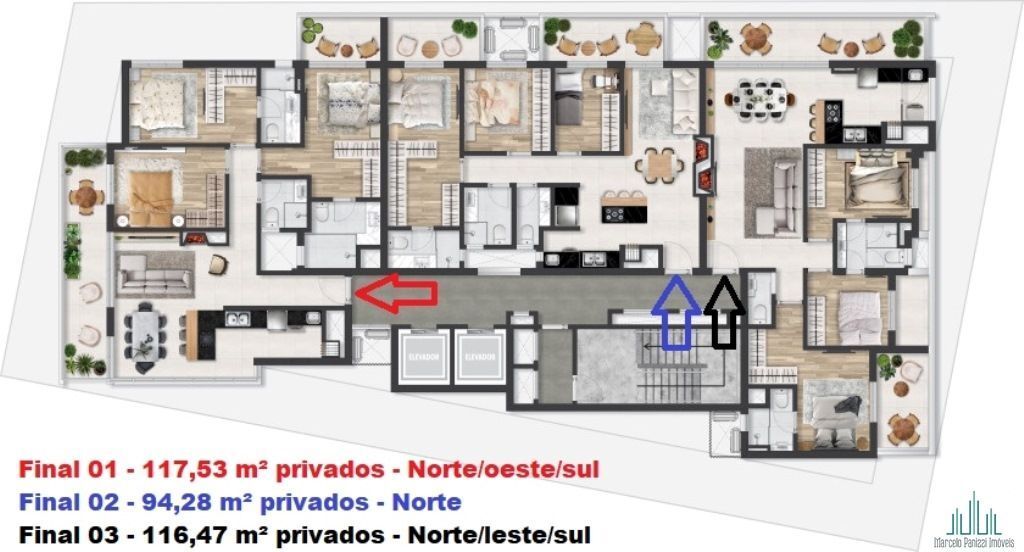 Apartamento à venda com 3 quartos, 94m² - Foto 8