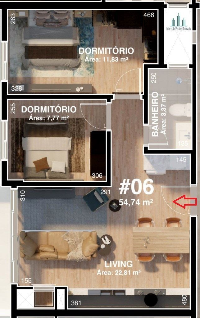 Apartamento à venda com 2 quartos, 57m² - Foto 10